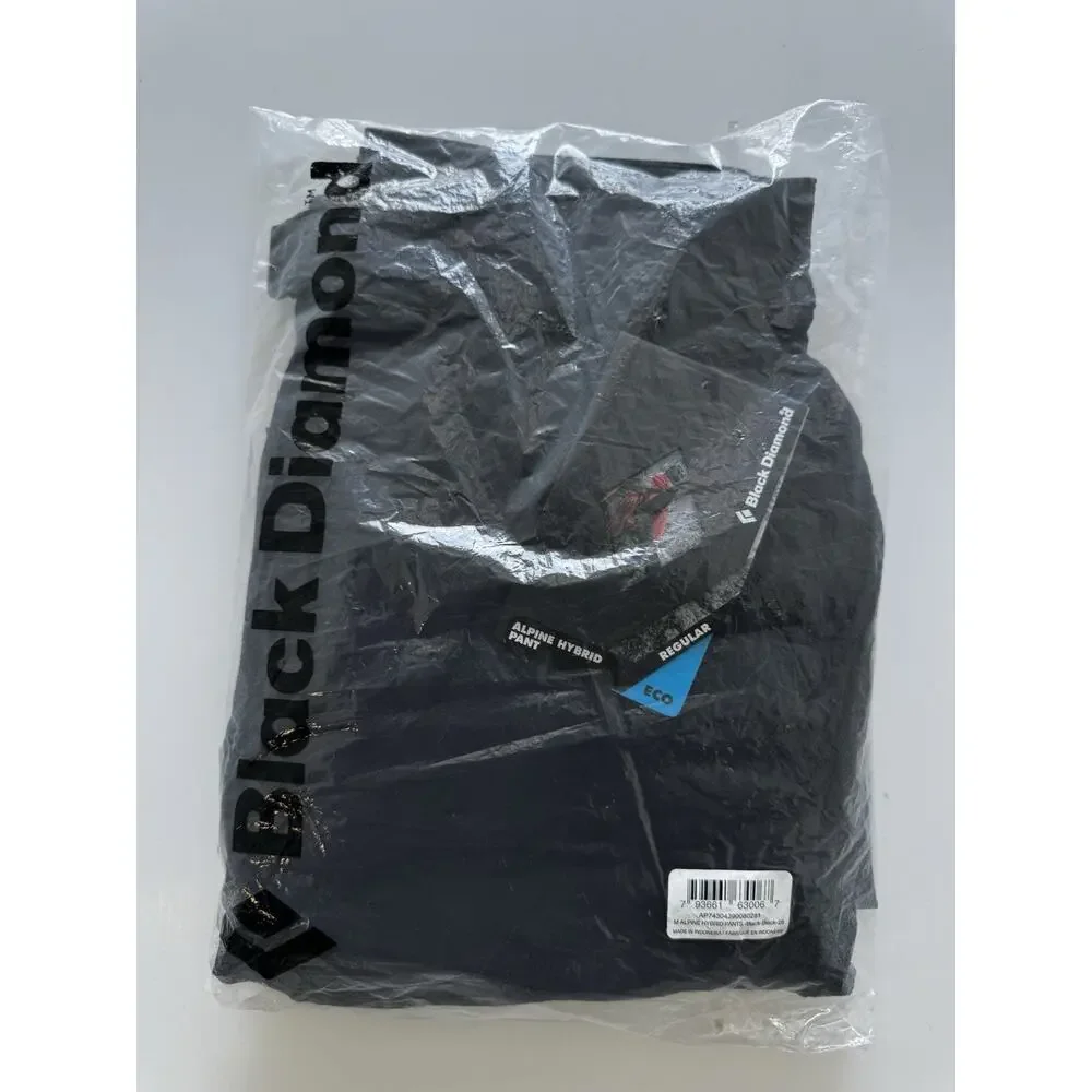 Black Diamond Alpine Hybrid Pants Men’s Black Size 28